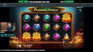 Bibaboy spielt den Phoenix Forge online Slot