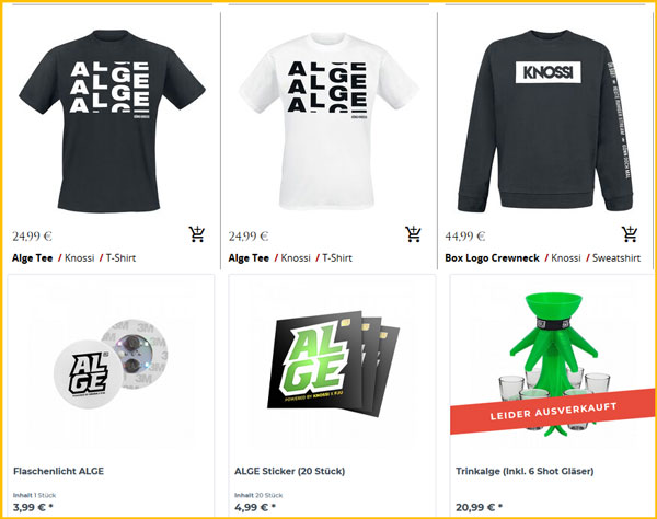 Knossi Alge Merch