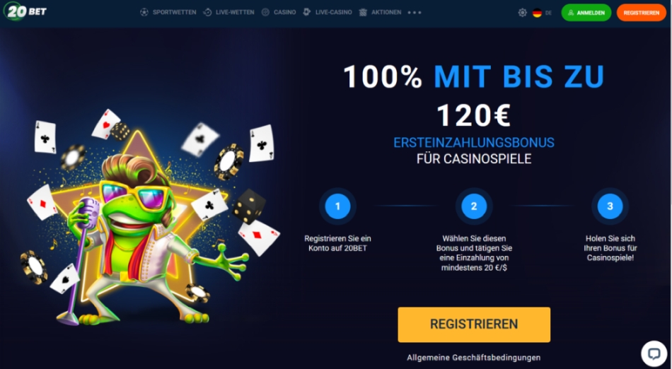 20BetCasino Bonus