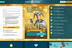 Platincasino Vorschau registrieren