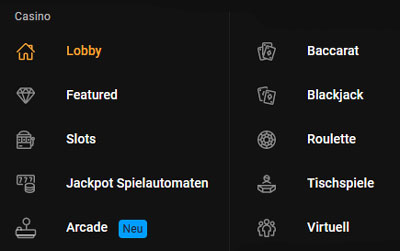 Cloudbet Casino Spiele