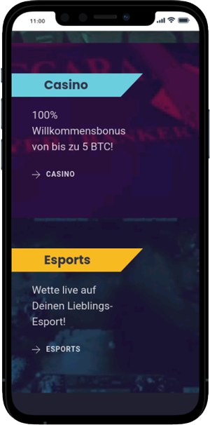 CloudBet mobile Vorschau