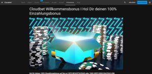 Eine Vorschau des Cloudbet Casino Bonus