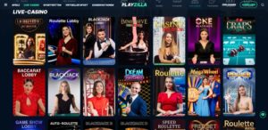 Playzilla Vorschau Live Casino