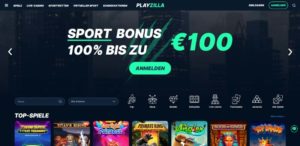 Playzilla Vorschau Startseite